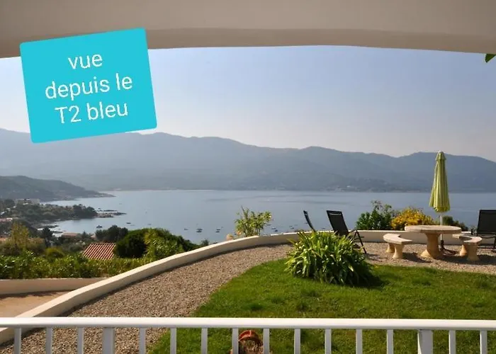 Résidence U Melu Grand T2 Bleu En Rez De Jardin Appartement Tiuccia